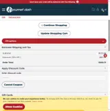 DASH15 coupon verification screenshot