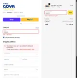 Goya Foods coupon verification screenshot