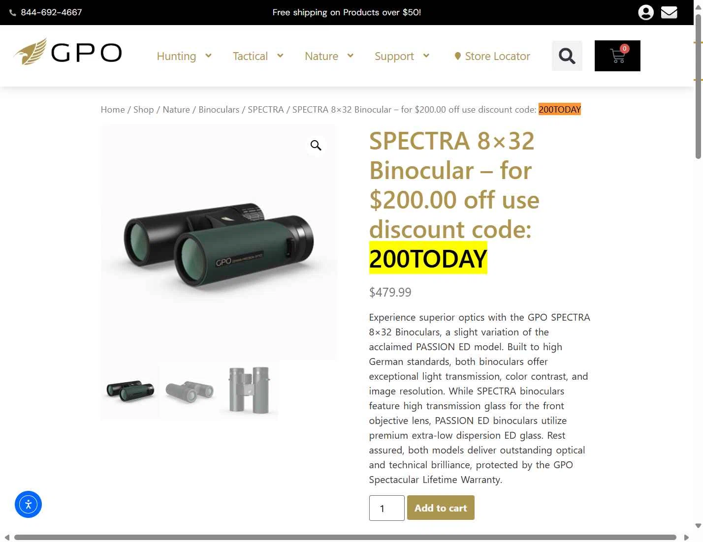 GPO USA checkout page showing GPO USA promo code box | Screenshot taken by SimplyCodes community member on Sep 27, 2025