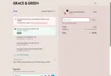Grace & Green coupon verification screenshot