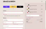 Grace & Green coupon verification screenshot