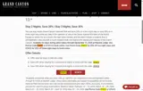 Grand Canyon Lodges coupon verification screenshot