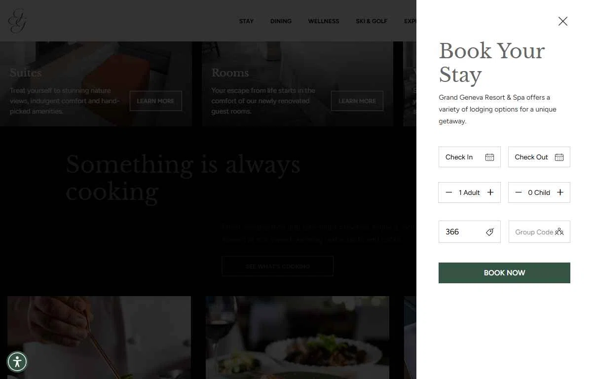 Grand Geneva Resort & Spa checkout page showing Grand Geneva Resort & Spa promo code box | Screenshot taken by SimplyCodes community member on Dec 29, 2025