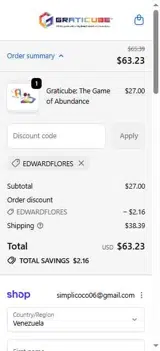 EDWARDFLORES coupon verification screenshot