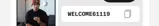 WELCOME61119 coupon verification screenshot