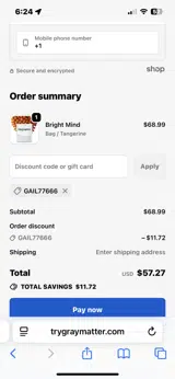 GAIL77666 coupon verification screenshot