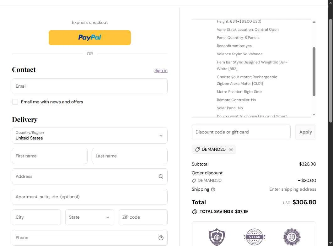 Graywind checkout page showing Graywind promo code box | Screenshot taken by SimplyCodes community member on Feb 1, 2026