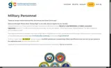 MILITARY25 coupon verification screenshot