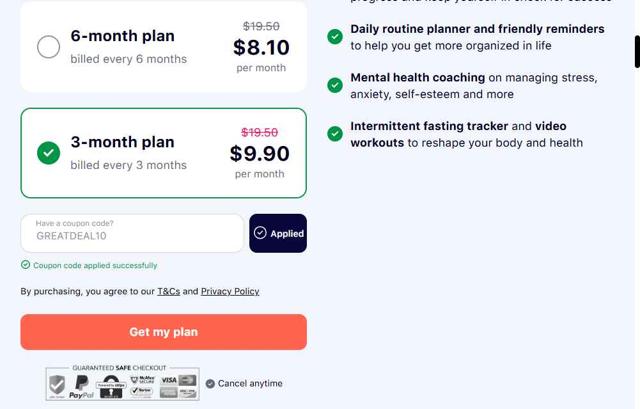 Greatness checkout page showing Greatness coupon code box | Screenshot taken by SimplyCodes community member on Jul 5, 2025