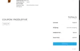 PADDLEFIVE coupon verification screenshot
