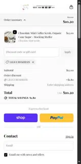 LILIGURESHIDZE coupon verification screenshot