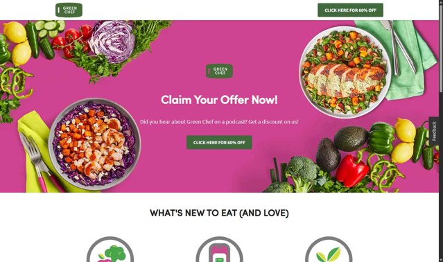 Green Chef checkout page showing Green Chef promo code box | Screenshot taken by SimplyCodes community member on Sep 4, 2025