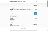 Green Elephant Home and Toys coupon verification screenshot
