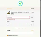 The Green Leaf Cannabis coupon verification screenshot