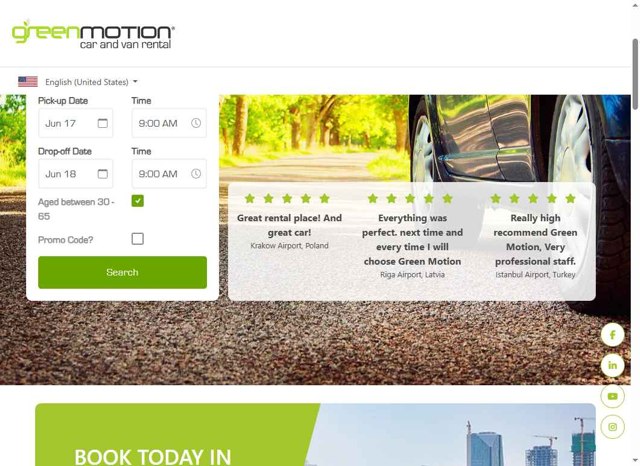 GreenMotion checkout page showing GreenMotion promo code box | Screenshot taken by SimplyCodes community member on Jun 17, 2025