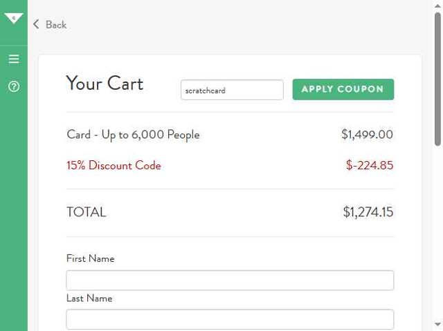 GreenVelope checkout page showing GreenVelope coupon code box | Screenshot taken by SimplyCodes community member on Jul 7, 2025