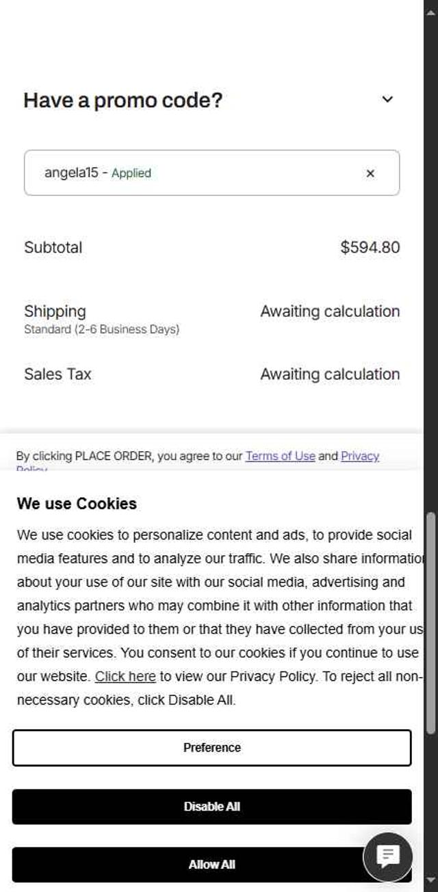 Gregory Packs checkout page showing Gregory Packs coupon code box | Screenshot taken by SimplyCodes community member on Sep 14, 2025