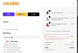 Grenade UK coupon verification screenshot