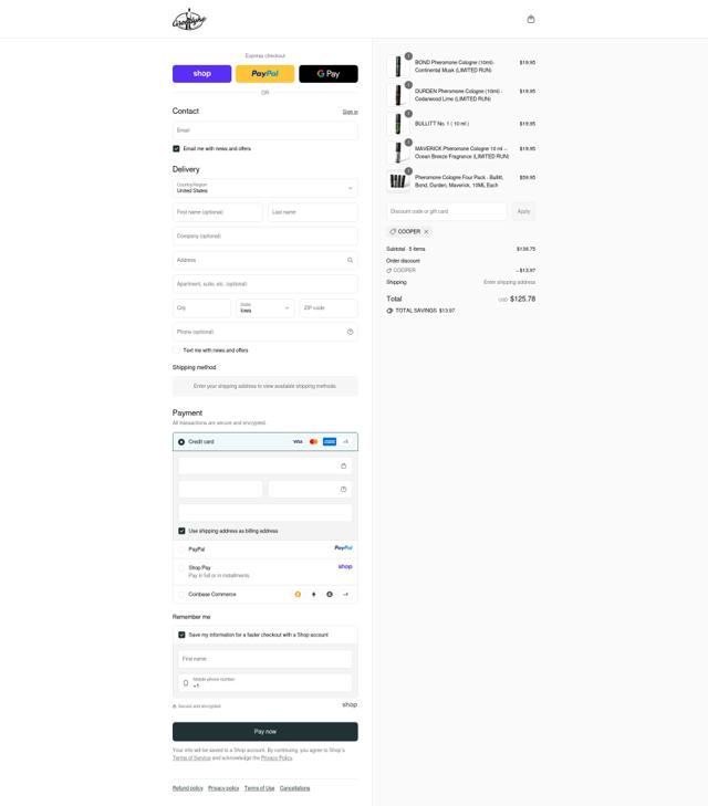 Grondyke Soap checkout page showing Grondyke Soap discount code box | Screenshot taken by SimplyCodes community member on Sep 17, 2025