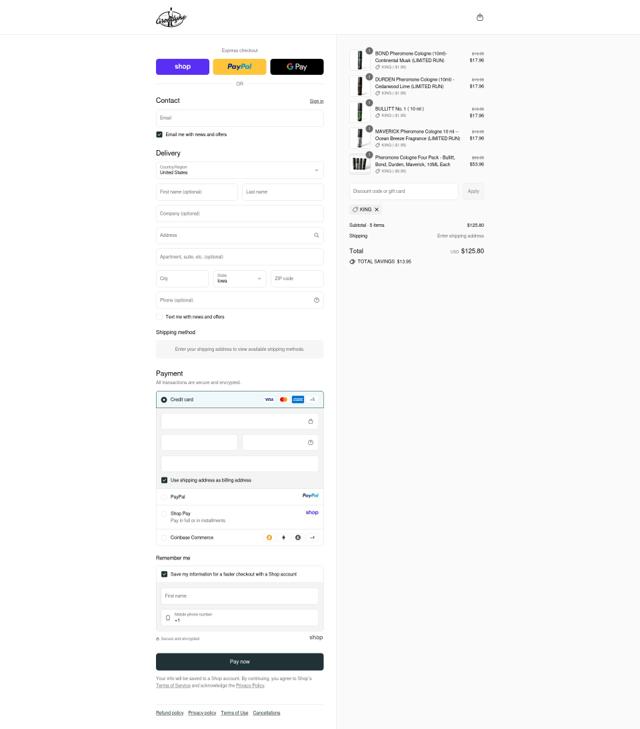 Grondyke Soap checkout page showing Grondyke Soap discount code box | Screenshot taken by SimplyCodes community member on Sep 12, 2025