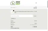 Grow Tents Depot coupon verification screenshot