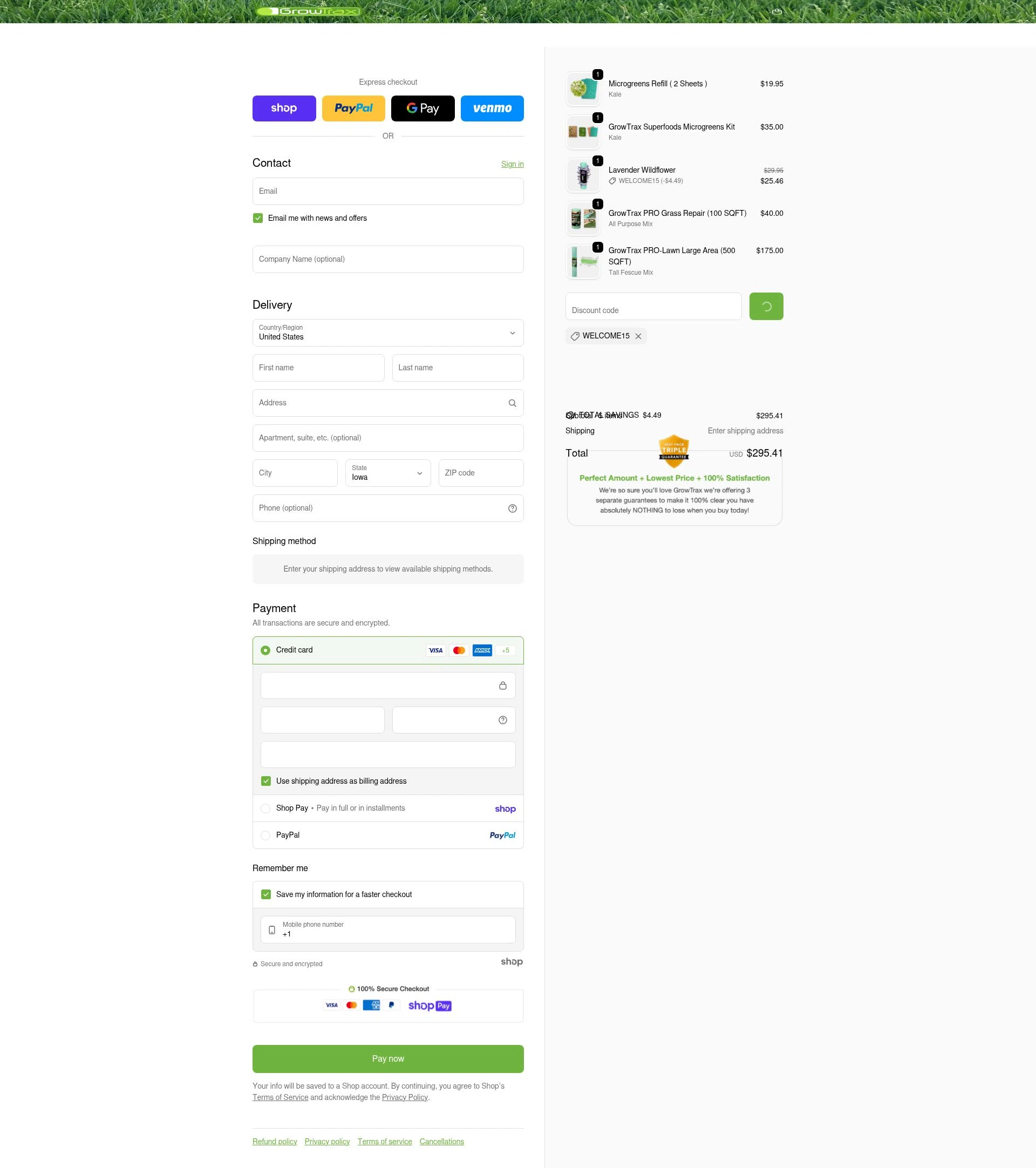 Growtrax checkout page showing Growtrax promo code box | Screenshot taken by SimplyCodes community member on Jan 29, 2026
