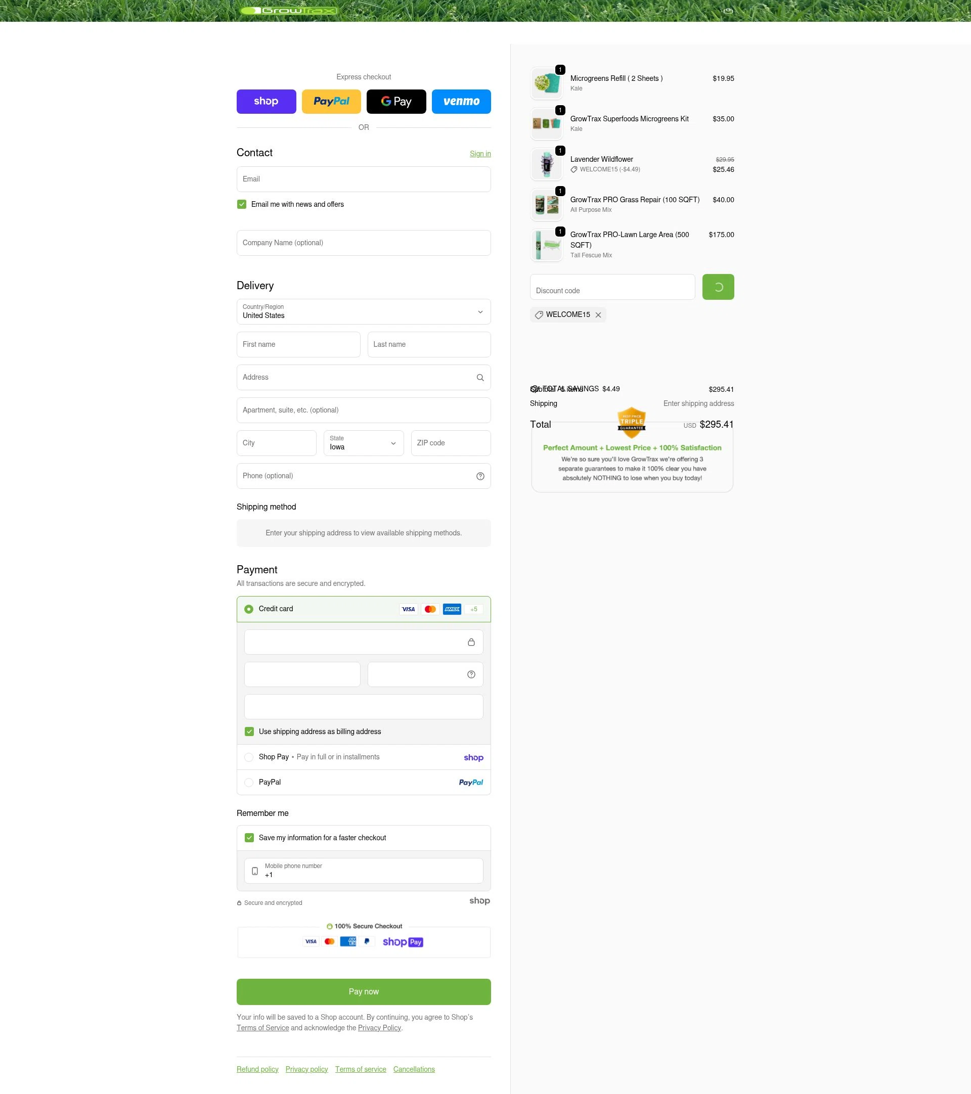 Growtrax checkout page showing Growtrax promo code box | Screenshot taken by SimplyCodes community member on Jan 25, 2026