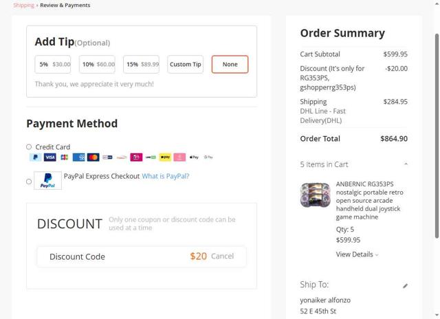 Gshopper checkout page showing Gshopper coupon code box | Screenshot taken by SimplyCodes community member on Sep 1, 2025