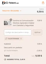 g-talent coupon verification screenshot