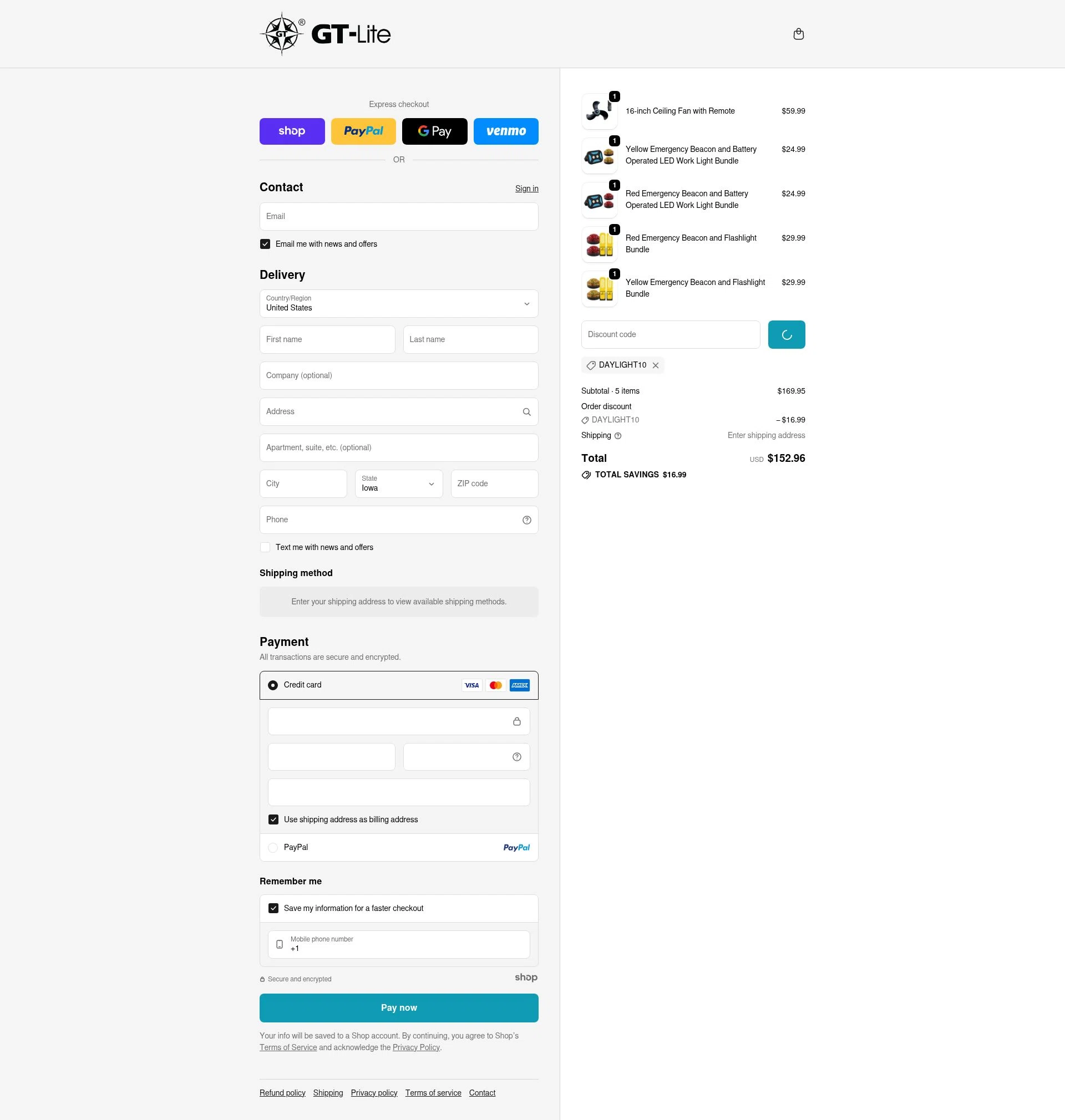 GT Lite checkout page showing GT Lite promo code box | Screenshot taken by SimplyCodes community member on Jan 2, 2026
