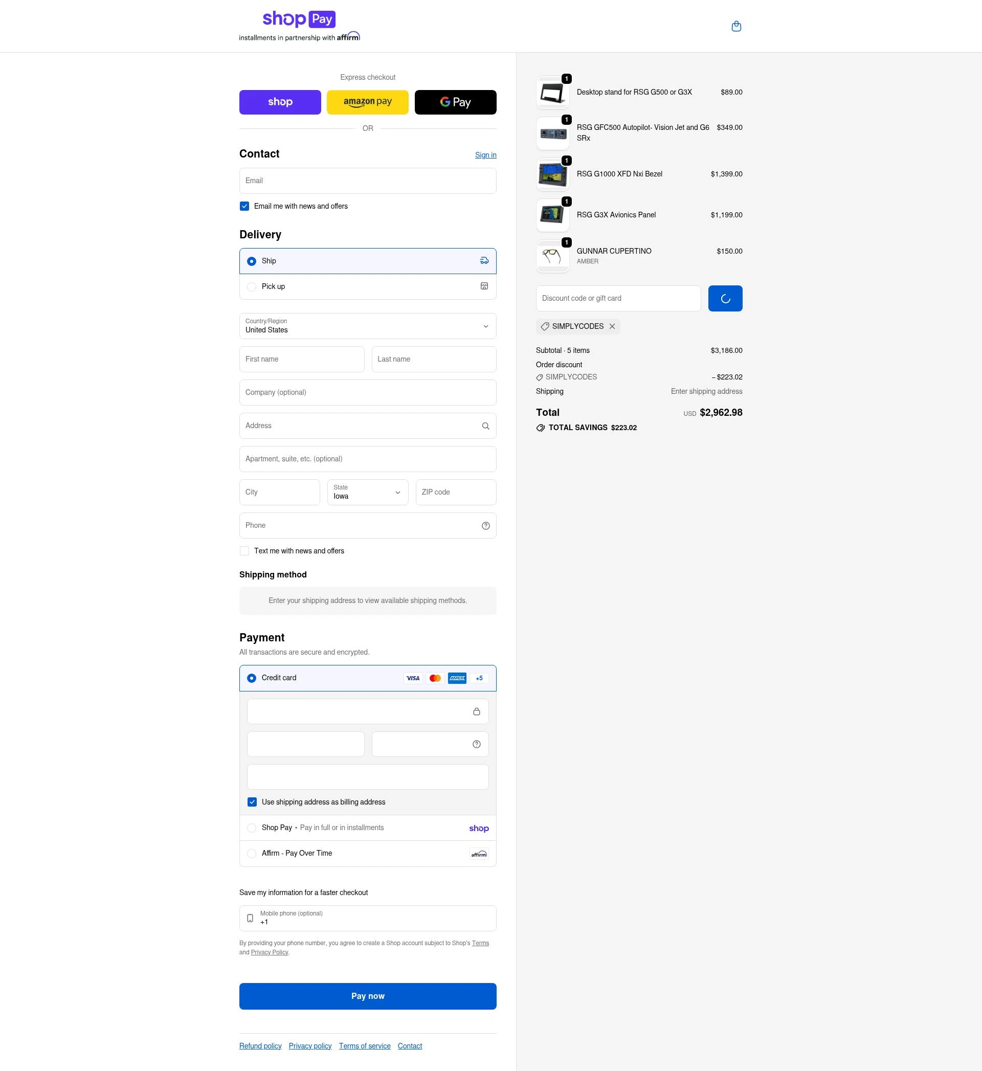 GTR Simulator checkout page showing GTR Simulator coupon code box | Screenshot taken by SimplyCodes community member on Feb 13, 2026