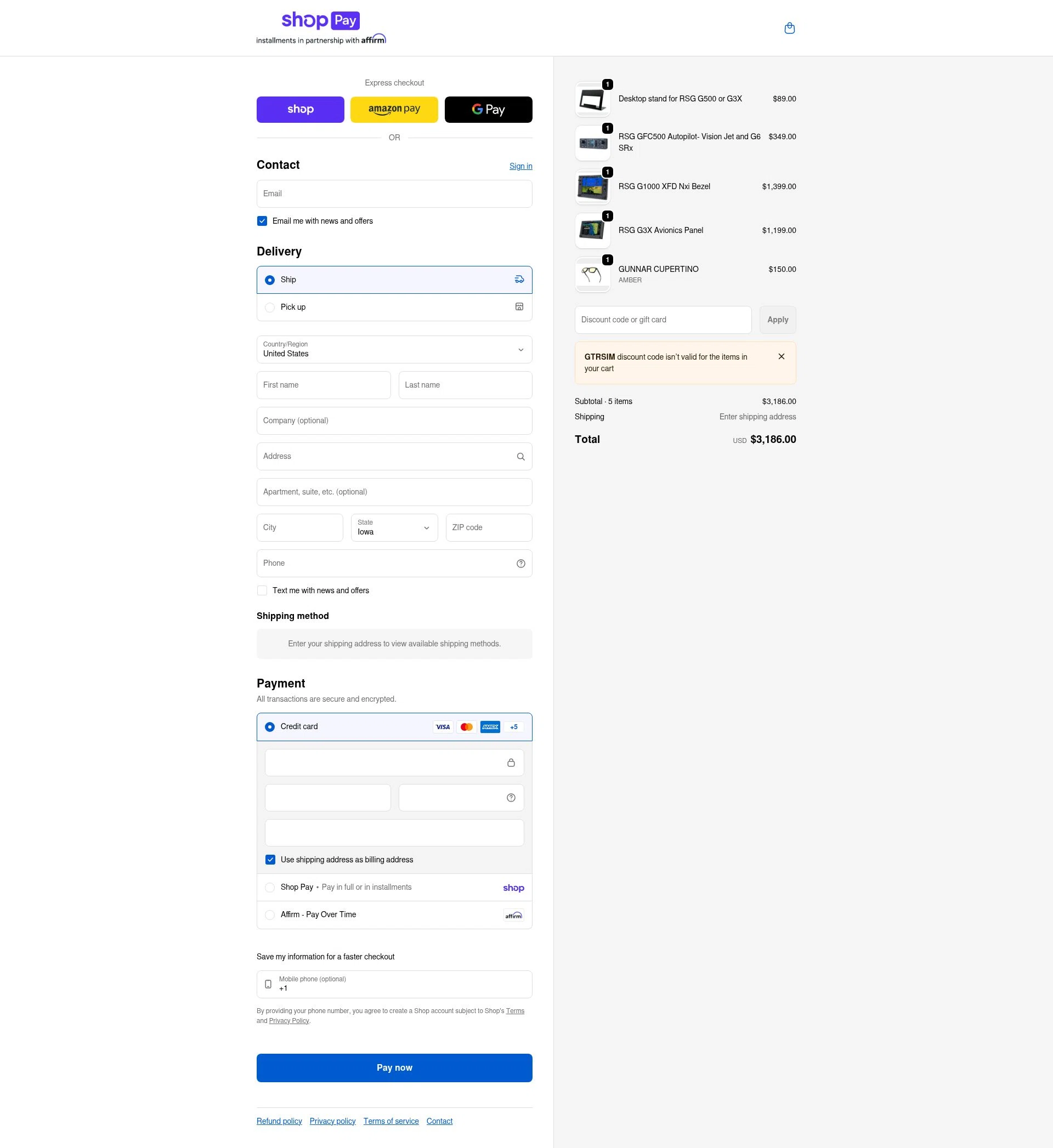 GTR Simulator checkout page showing GTR Simulator coupon code box | Screenshot taken by SimplyCodes community member on Feb 13, 2026