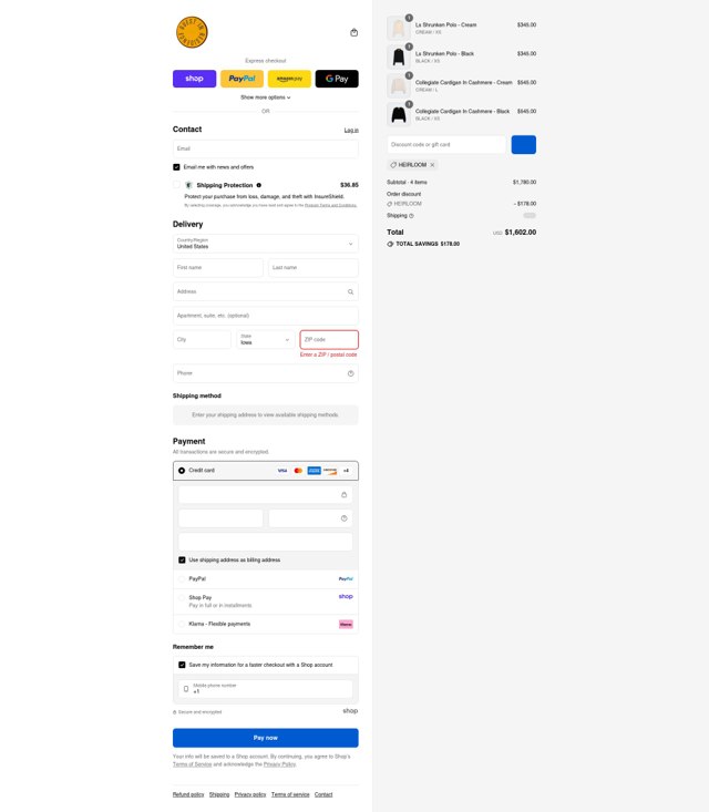 Guest In Residence checkout page showing Guest In Residence promo code box | Screenshot taken by SimplyCodes community member on Sep 2, 2025