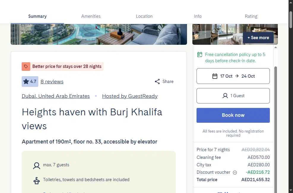 GuestReady checkout page showing GuestReady promo code box | Screenshot taken by SimplyCodes community member on Sep 18, 2025