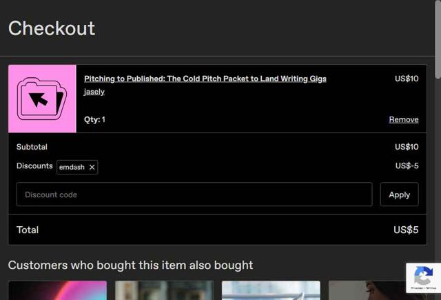 Gumroad checkout page showing Gumroad discount code box | Screenshot taken by SimplyCodes community member on Sep 13, 2025