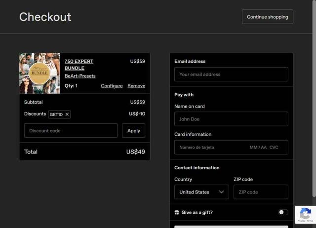 Gumroad checkout page showing Gumroad discount code box | Screenshot taken by SimplyCodes community member on Sep 8, 2025