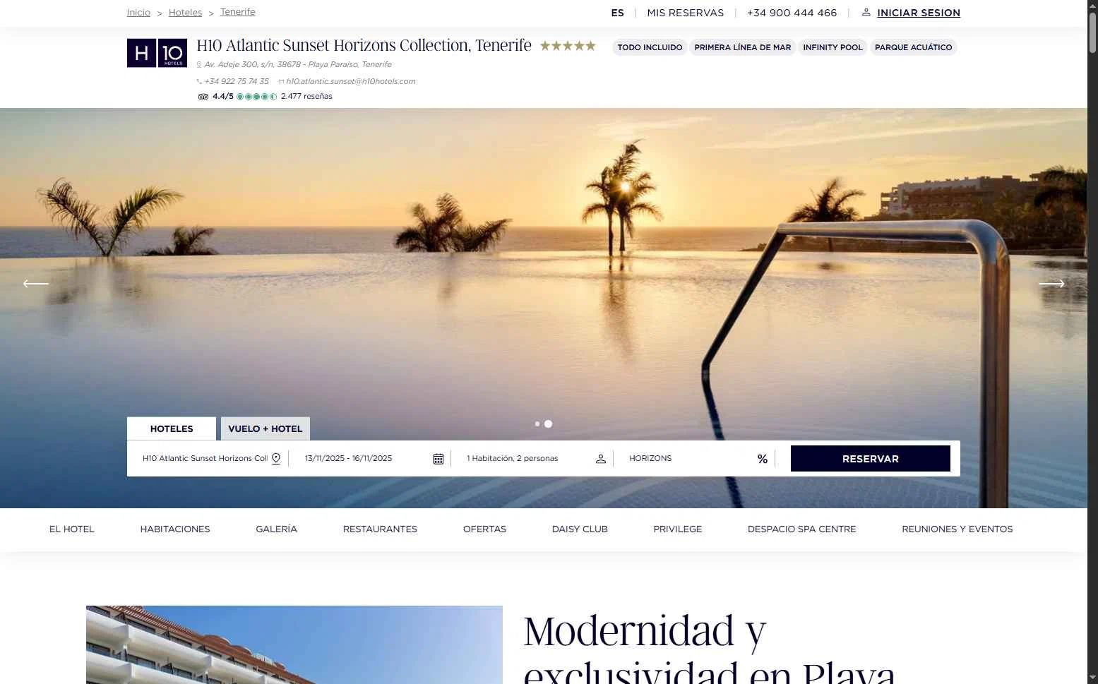 H10 Hotels checkout page showing H10 Hotels coupon code box | Screenshot taken by SimplyCodes community member on Nov 14, 2025