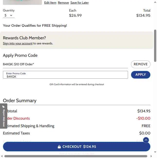 Haband checkout page showing Haband promo code box | Screenshot taken by SimplyCodes community member on May 3, 2025