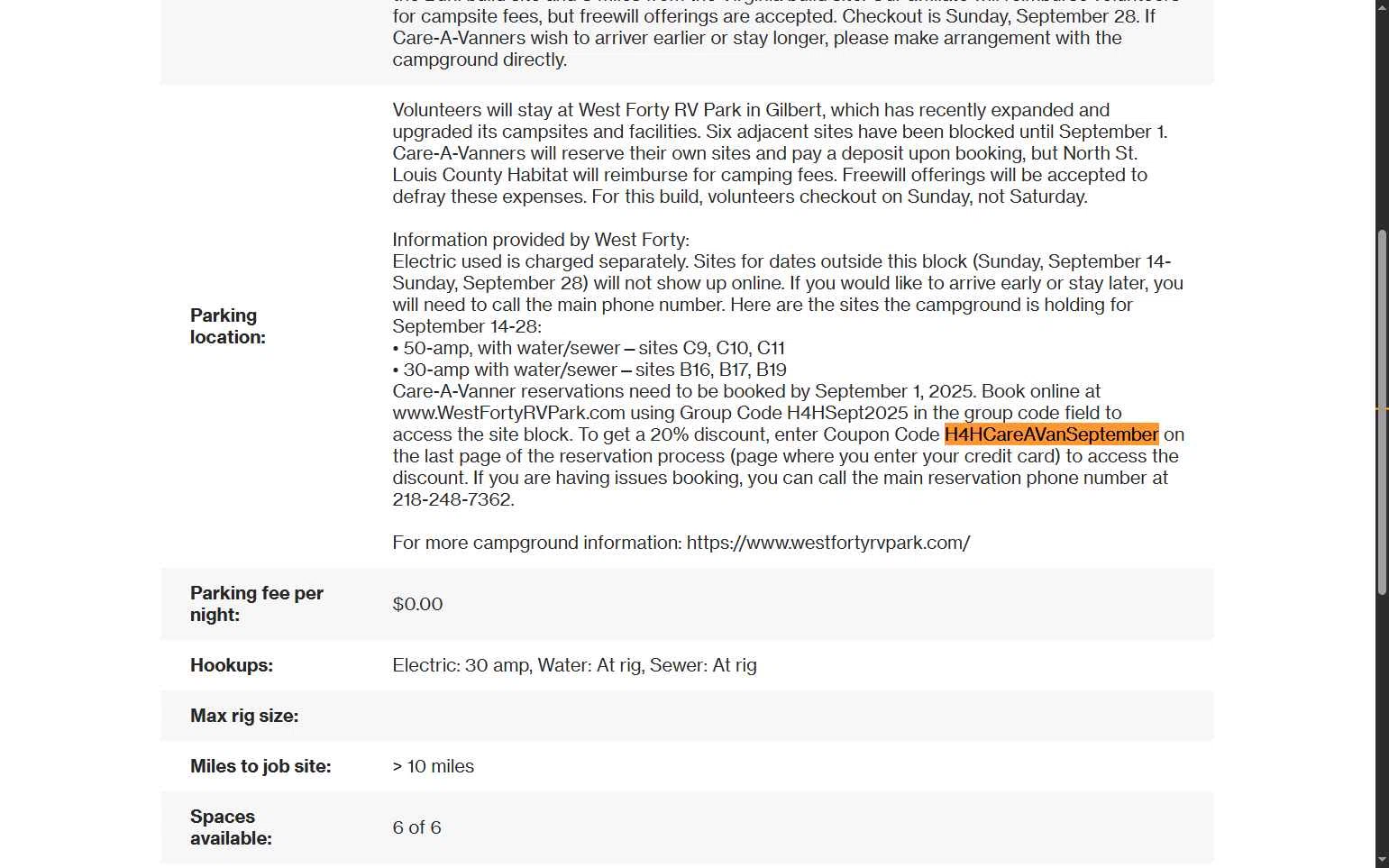 Habitat For Humanity checkout page showing Habitat For Humanity coupon code box | Screenshot taken by SimplyCodes community member on May 10, 2025