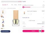 Habit Cosmetics coupon verification screenshot
