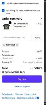 Habits 365 coupon verification screenshot
