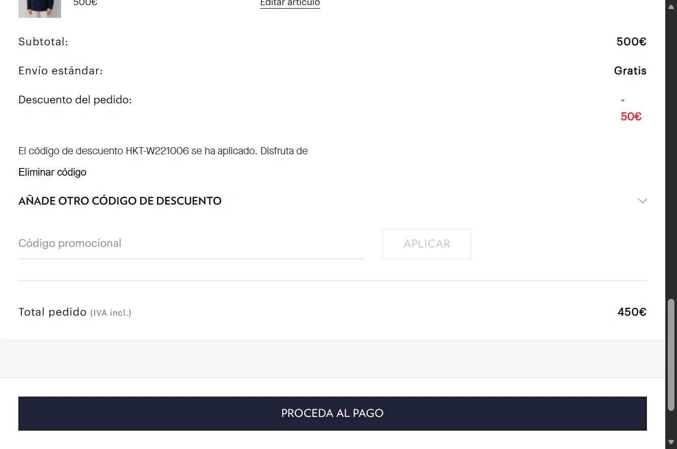 Hackett checkout page showing Hackett promo code box | Screenshot taken by SimplyCodes community member on Dec 11, 2025