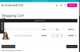 Hair Bar NYC coupon verification screenshot