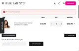 Hair Bar NYC coupon verification screenshot