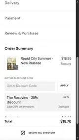 POPUP coupon verification screenshot