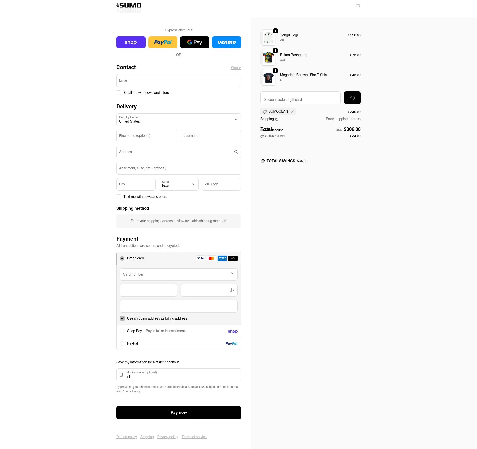 Half Sumo checkout page showing Half Sumo discount code box | Screenshot taken by SimplyCodes community member on Feb 7, 2026