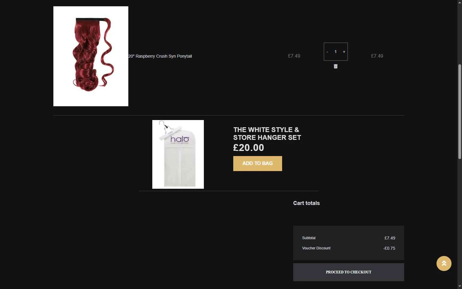 Halo Hair Extensions checkout page showing Halo Hair Extensions promo code box | Screenshot taken by SimplyCodes community member on Dec 19, 2025