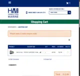 Hamilton Marine coupon verification screenshot