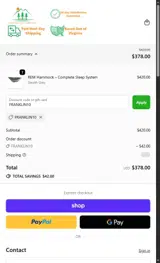 FRANKLIN10 coupon verification screenshot