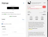 Hanso Home coupon verification screenshot